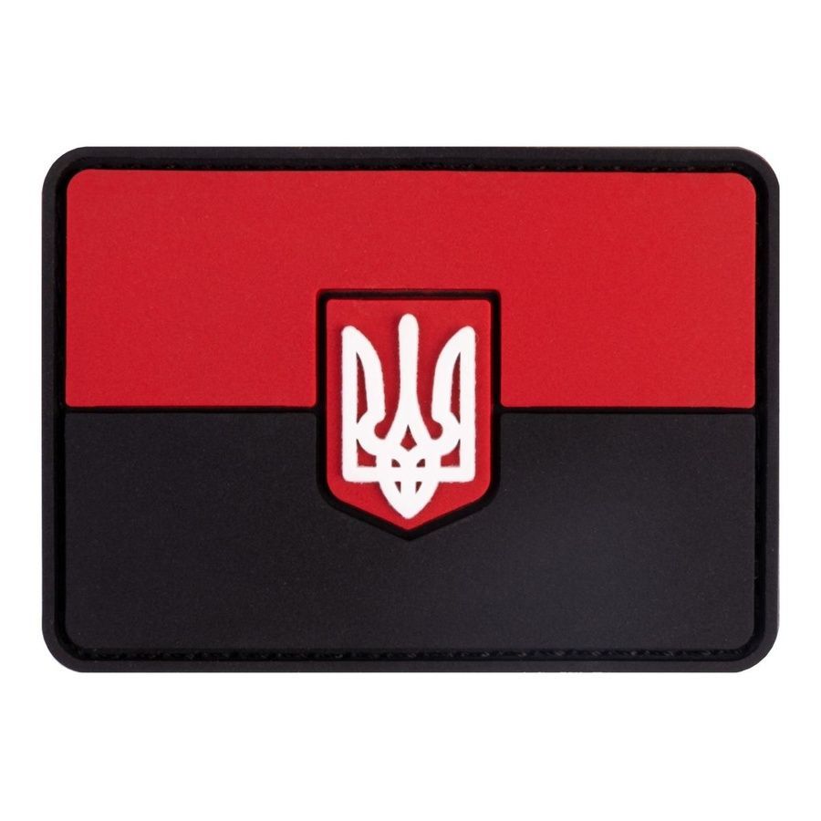ПВХ патч (шеврон) "Прапор" червоний фото ПВХ патч (шеврон) "Прапор" червоний фото