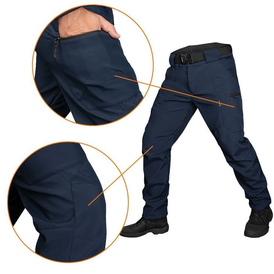 Штани SoftShell Vent Mesh Темно-сині фото