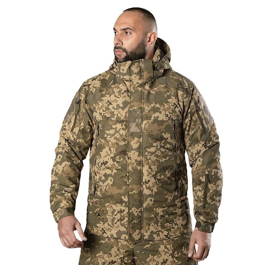 Зимовий костюм-комплект військовий Defender lvl Піксель Camotec фото
