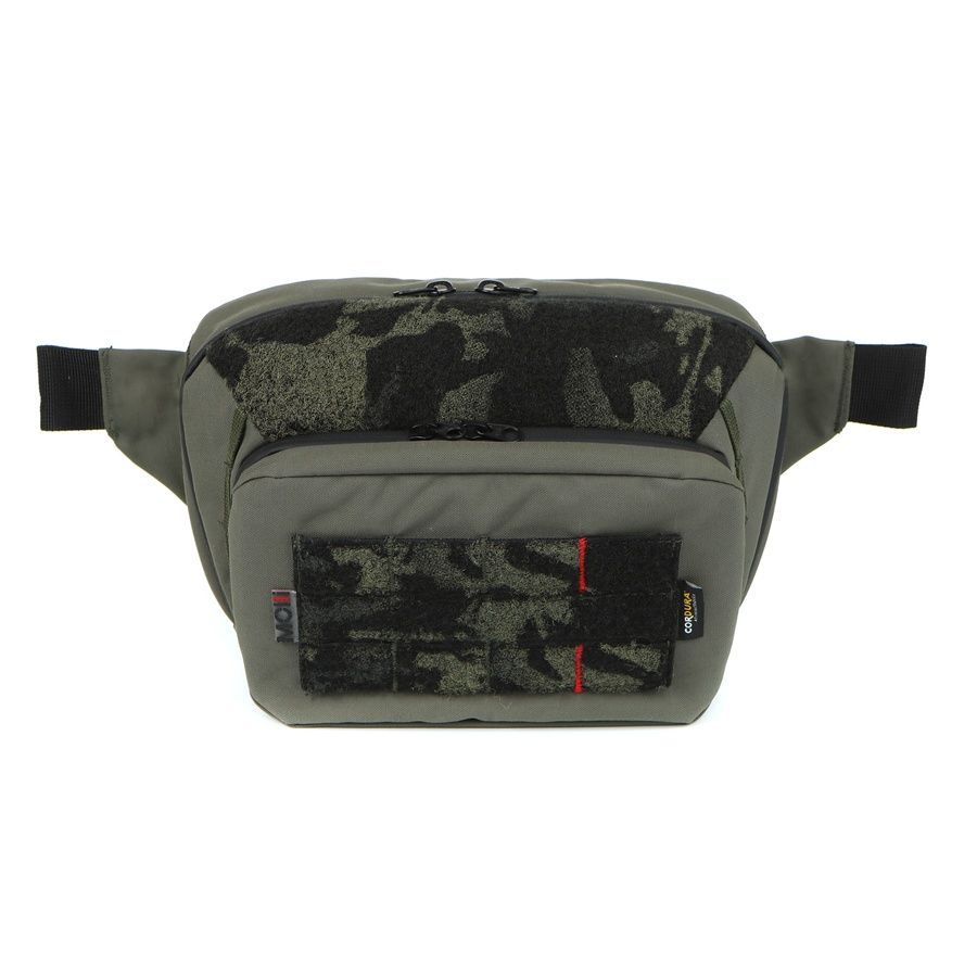 Поясна сумка-бананка, крос-боді Олива, Black Multicam, Molli UA фото