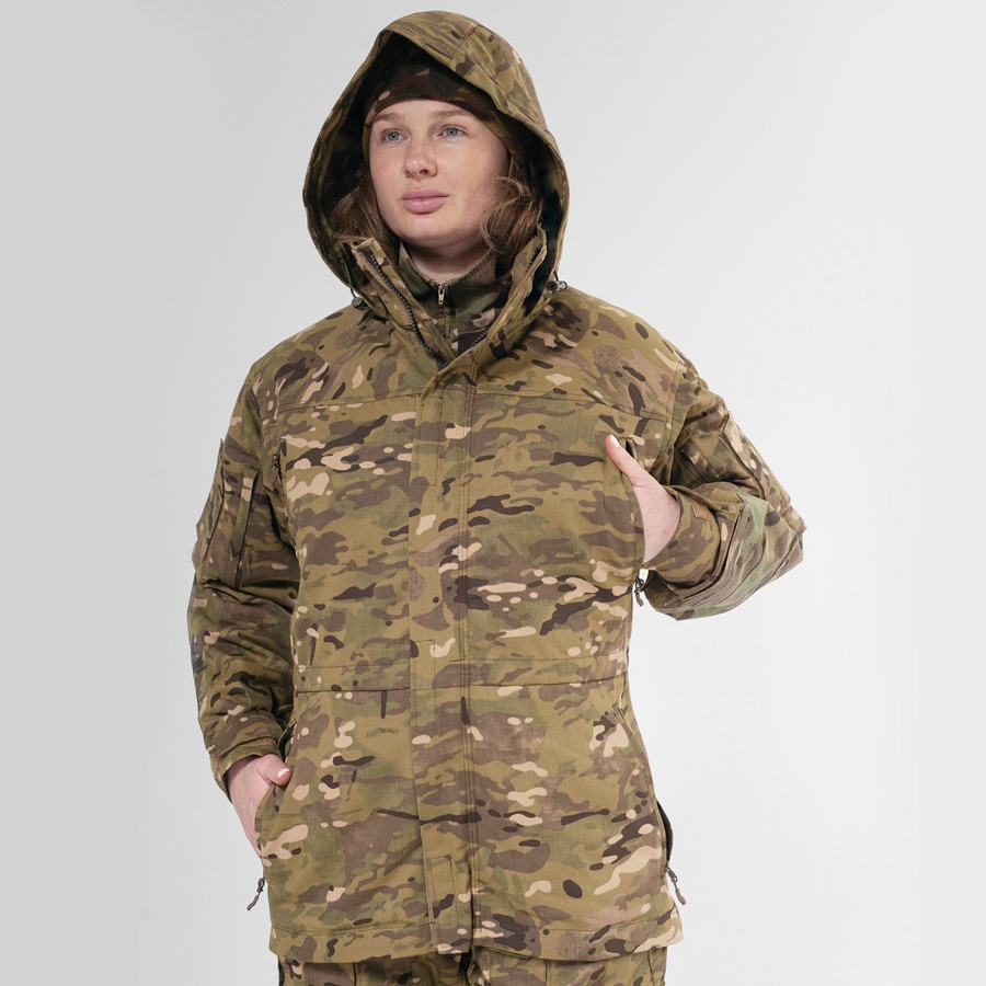 Жіночий комплект штурмові штани + куртка. Демісезон UATAC GEN 5.2 Multicam OAK (Дуб) L фото