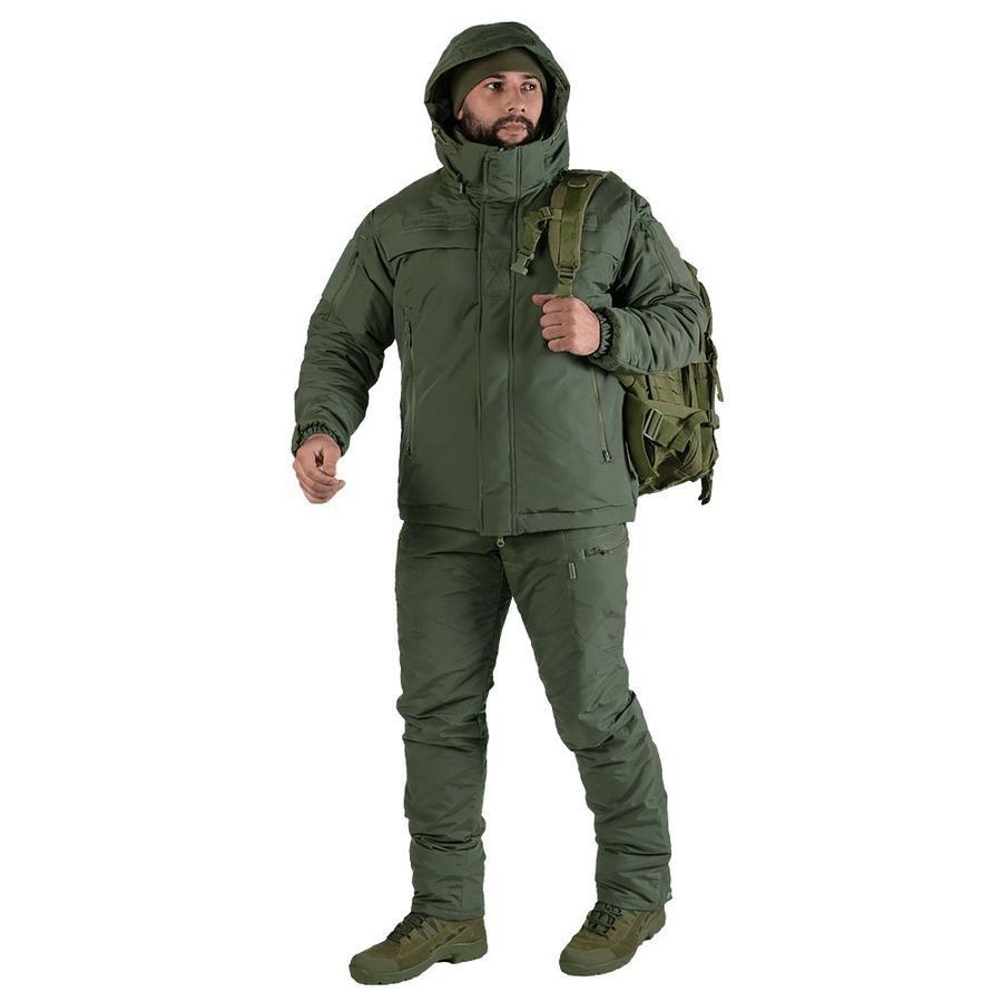 Зимовий костюм-комплект військовий Patrol Taslan Олива Camotec фото
