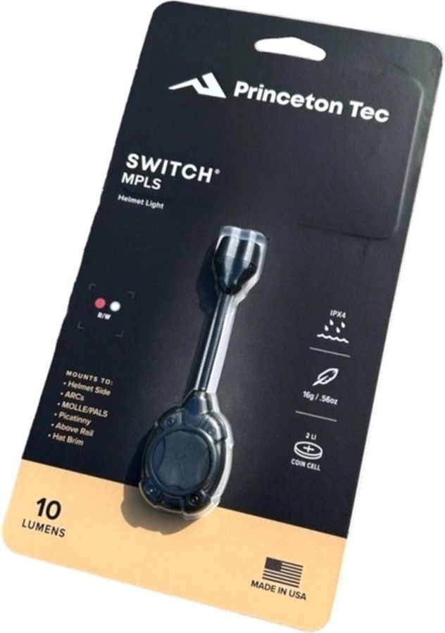 Ліхтар на шолом Princeton Tec Switch MPLS Black (Red/White Leds) фото