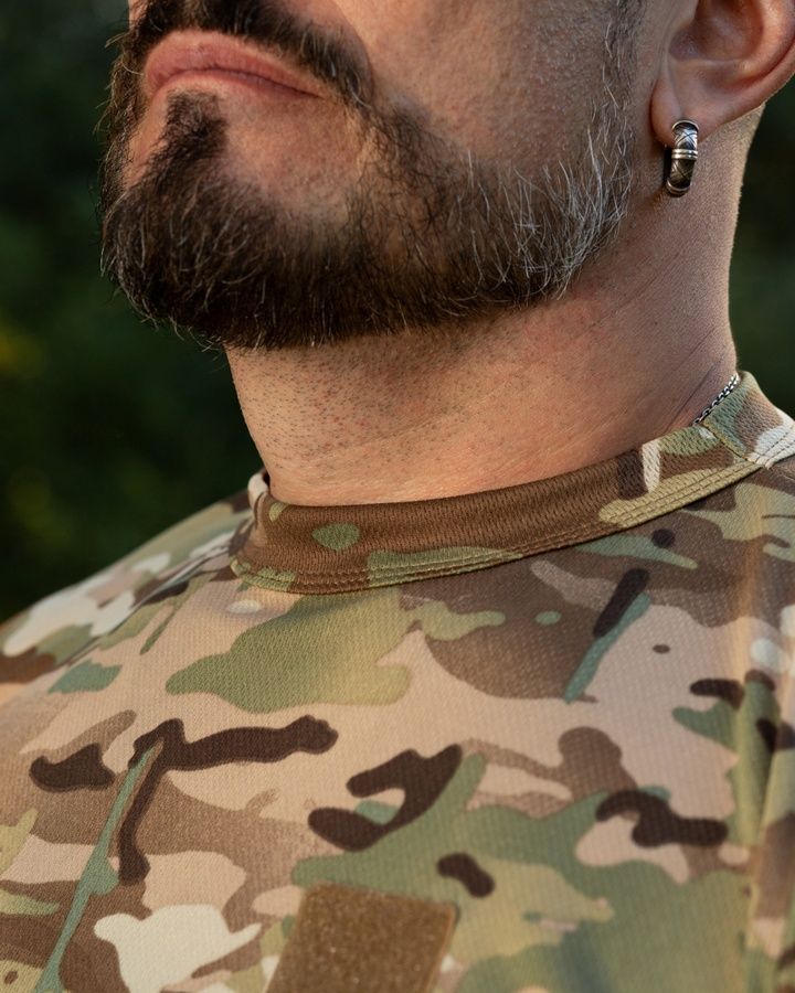 Чоловіча футболка Coolmax Antistatic Multicam BEZET фото