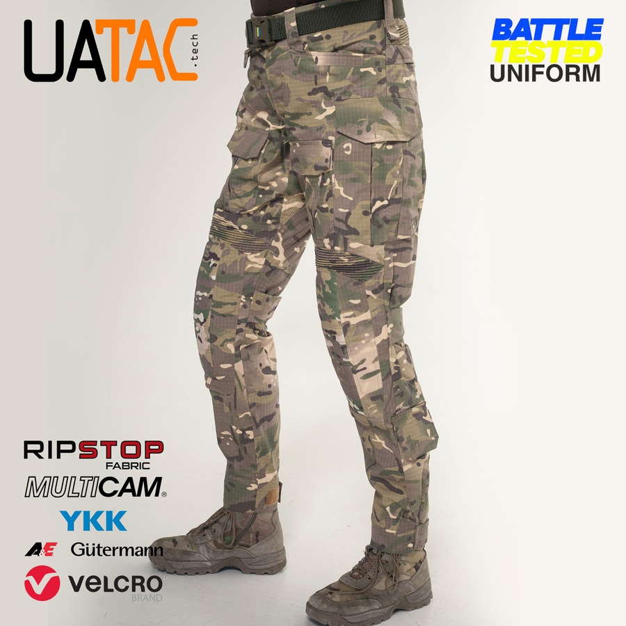 Жіночі штурмові штани Gen 5.2 Multicam (FOREST) UATAC з наколінниками M фото