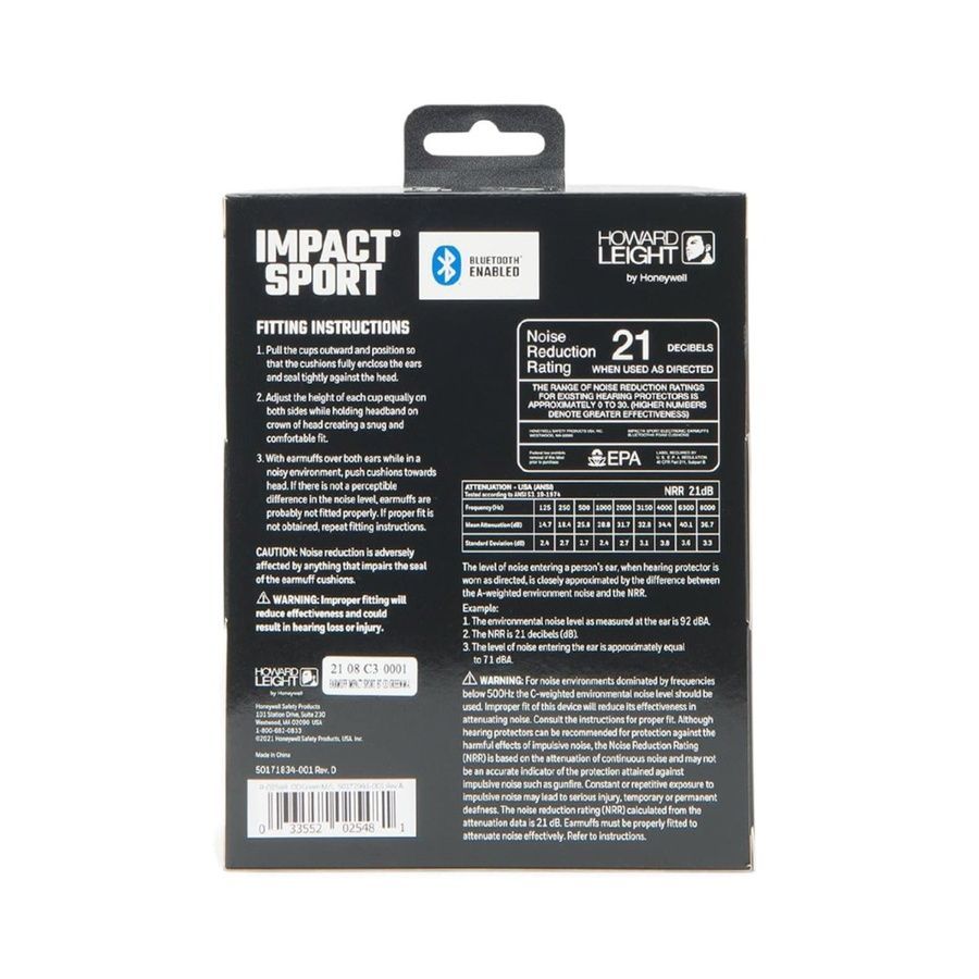 Активні захисні навушники Howard Leight Impact Sport R-02548 Bluetooth фото