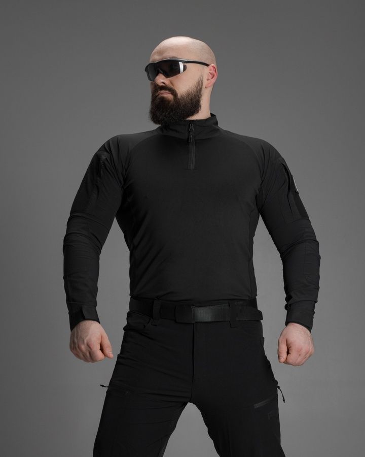 Сорочка тактична чоловіча BEZET Combat чорний фото