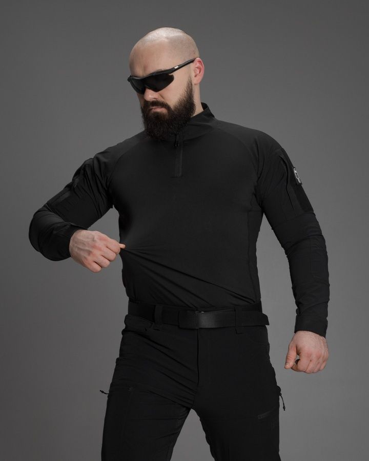 Сорочка тактична чоловіча BEZET Combat чорний фото