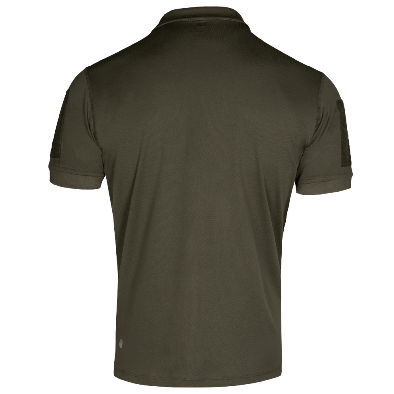 Тактическая футболка Поло Tactical Army ID CoolPass Antistatic Olive Camotec 5839XS фото