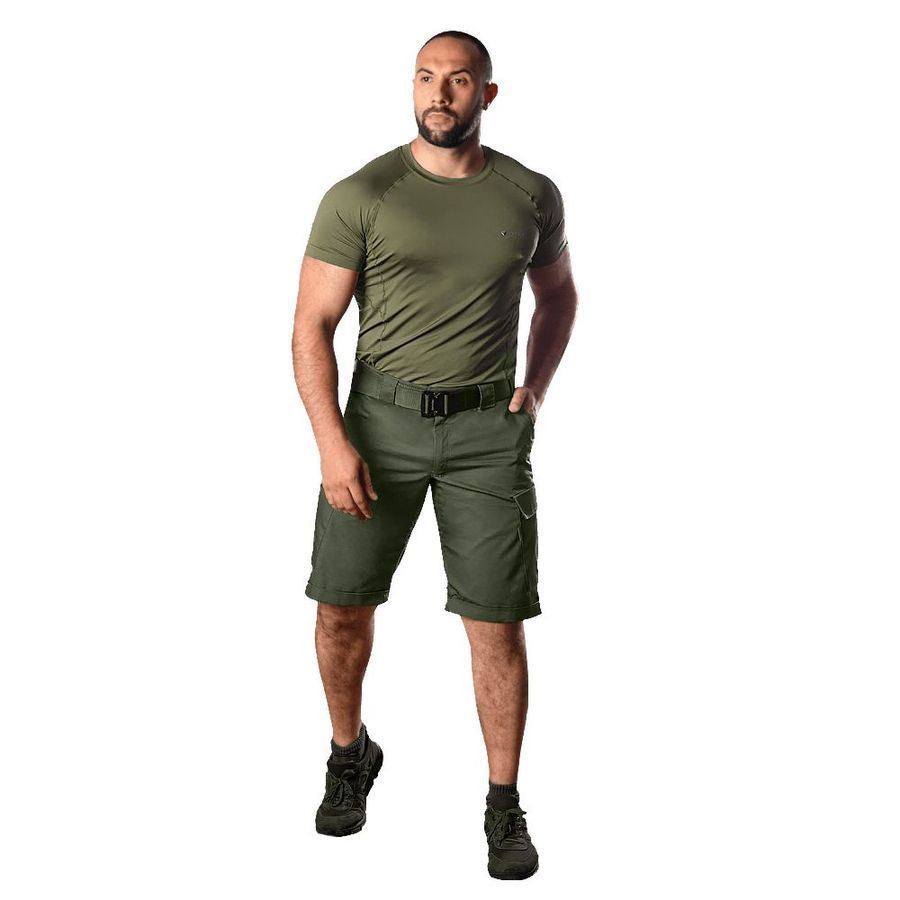 Тактические мужские шорты Twill оливковые Camotec фото