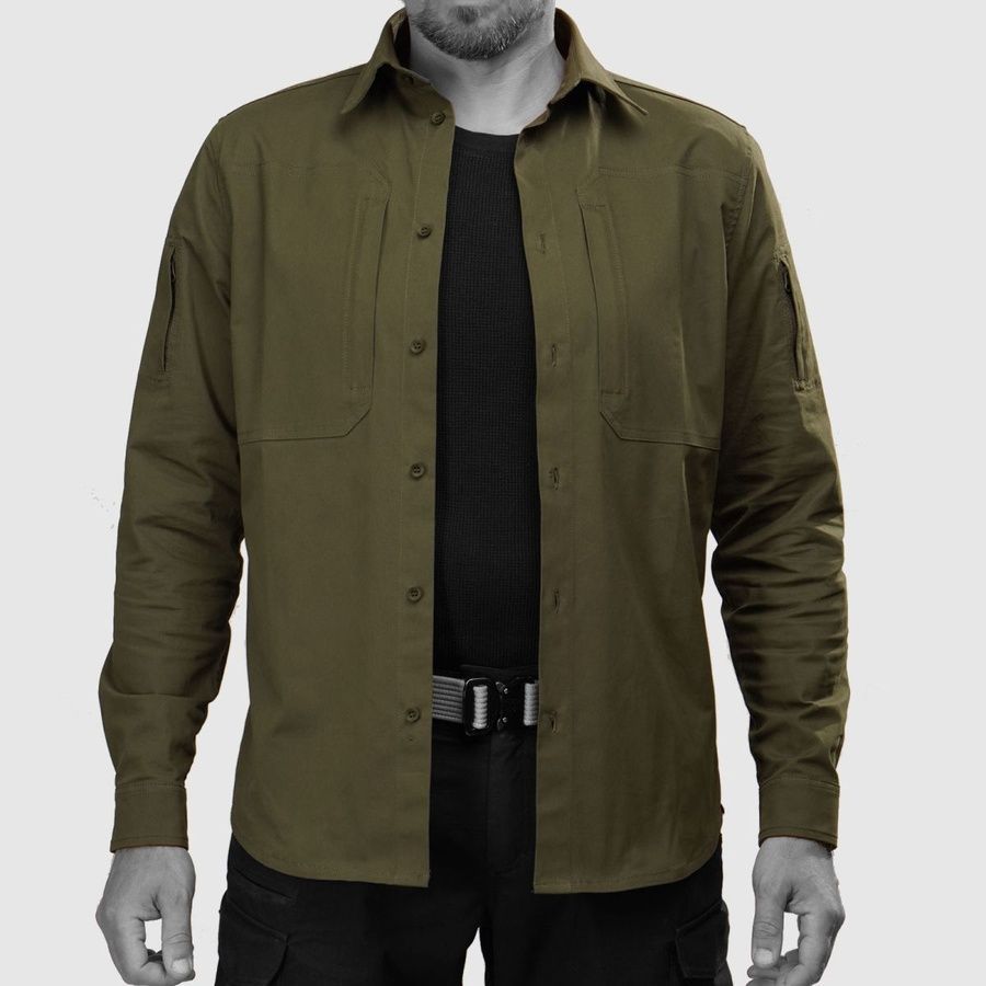 Сорочка UATAC President Line Олива | M фото