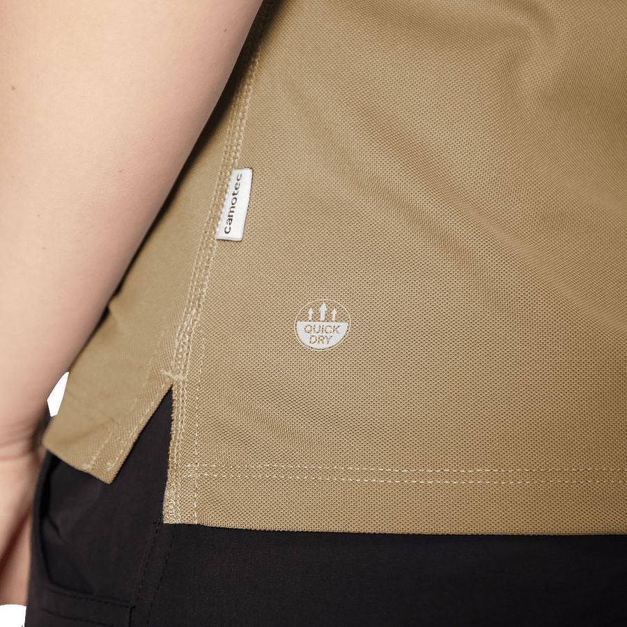 Мужская футболка поло Pani Urban 2.0 CoolPass Pique песочная Camotec фото