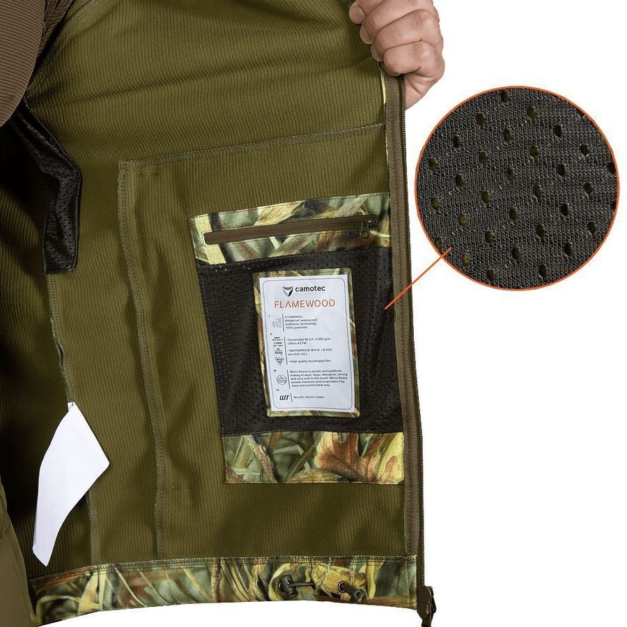 Демісезонна мисливська куртка Rubicon StormWall cane Camotec фото