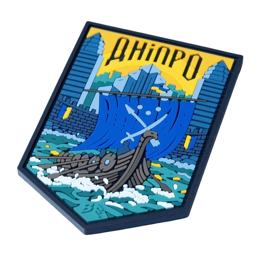 ПВХ Патч (шеврон) "Дніпро" фото ПВХ Патч (шеврон) "Дніпро" фото