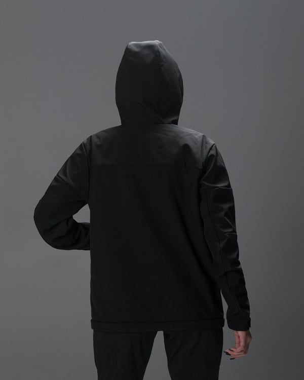 Куртка жіноча Softshell BEZET Робокоп 2.0 чорний фото