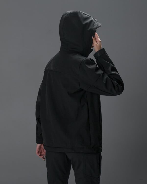 Куртка жіноча Softshell BEZET Робокоп 2.0 чорний фото