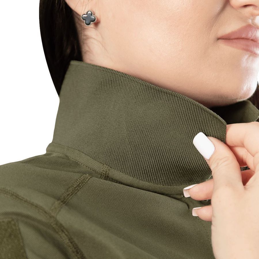 Женская футболка поло Pani Army ID 2.0 CoolPass Olive Camotec фото