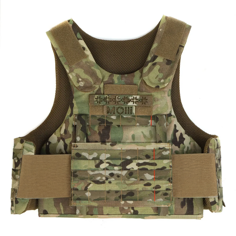 Балістична майка 1 або 2 класу ДСТУ, модульний жилет, мультикам MOLLI