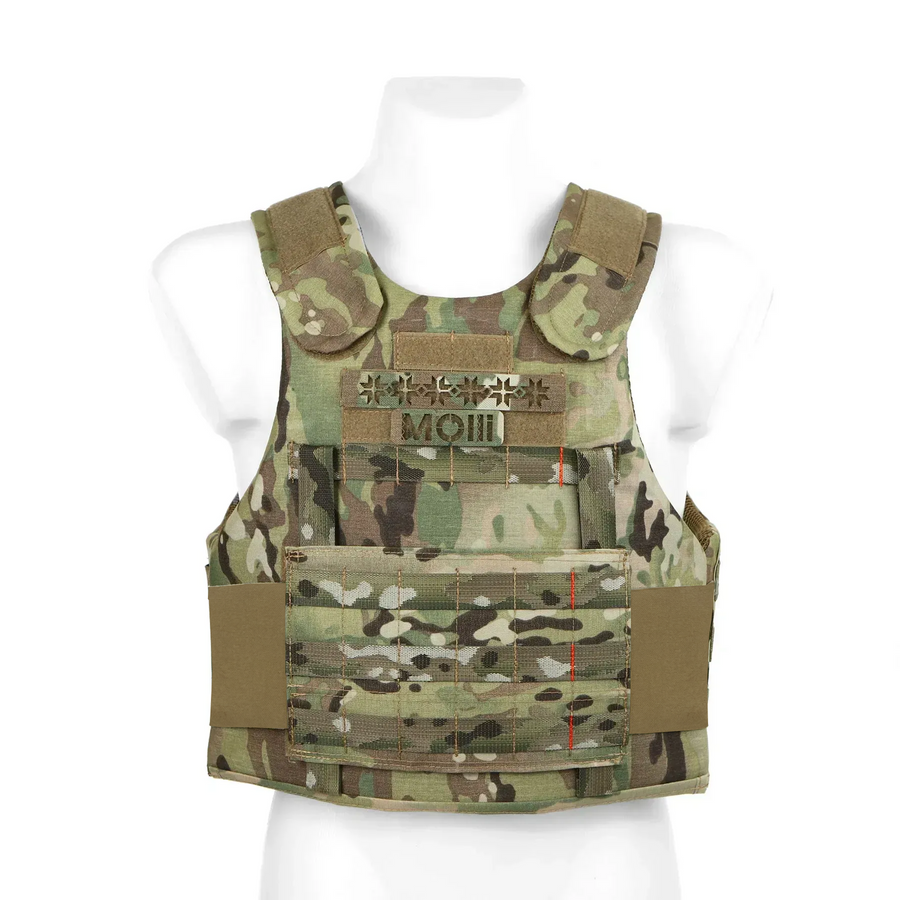 Балістична майка 1 або 2 класу ДСТУ, модульний жилет, мультикам MOLLI