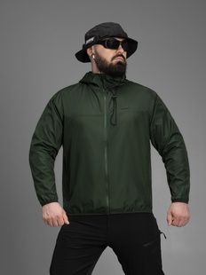 Куртка вітрівка швидкосохнуча BEZET SolarShield хакі фото