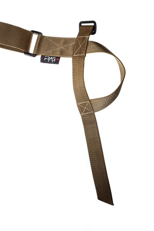 Тактичний 3-точковий збройовий ремінь Койот FRAG з антабкою QD фото