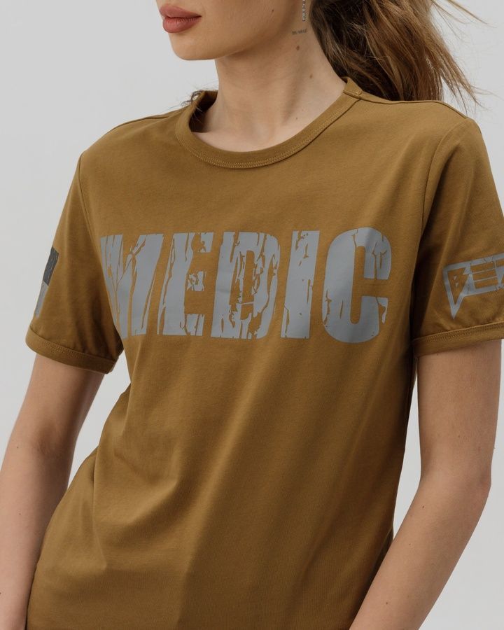 Футболка женская Medic койот BEZET фото