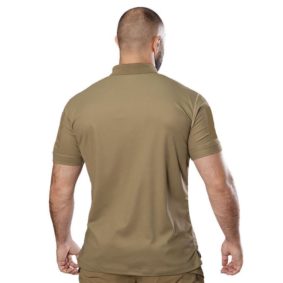 Мужская футболка поло Patrol 2.0 CoolPass Pique LT песочная Camotec фото