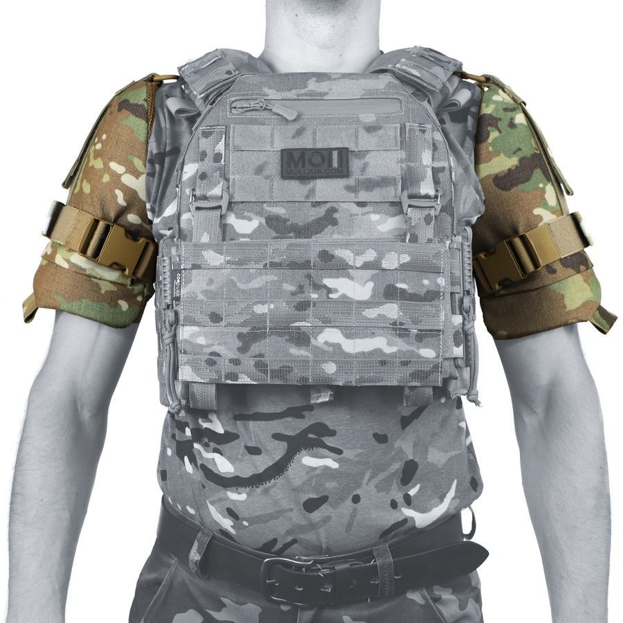 Комплект балістичного захисту плечей 1 або 2 класу,мультикам, MOLLI