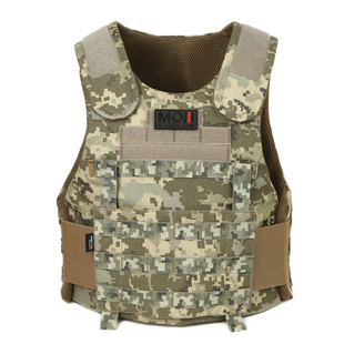 Балістична майка 1 або 2 класу ДСТУ, модульний жилет, піксель MOLLI