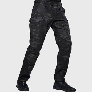 Тактичні штани UATAC Lite Чорний Мультикам (Multicam Black) фото