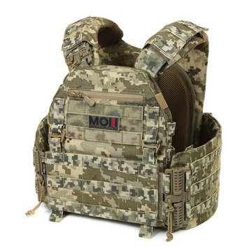 Плитоноска МІЦЬ 3.0 піксель з функцією швидкого скидання (PLATE CARRIER) МОЛЛІ фото