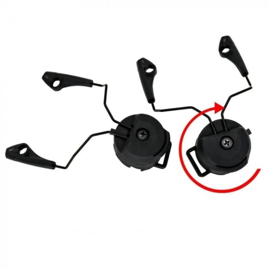 Адаптер ACM Headset Helmet Rail (black) для навушників Howard Leight Impact Sport фото