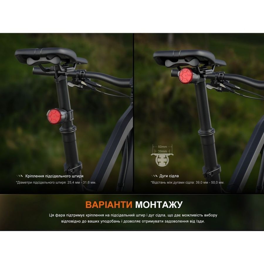 Велофара задня Fenix BC06R фото
