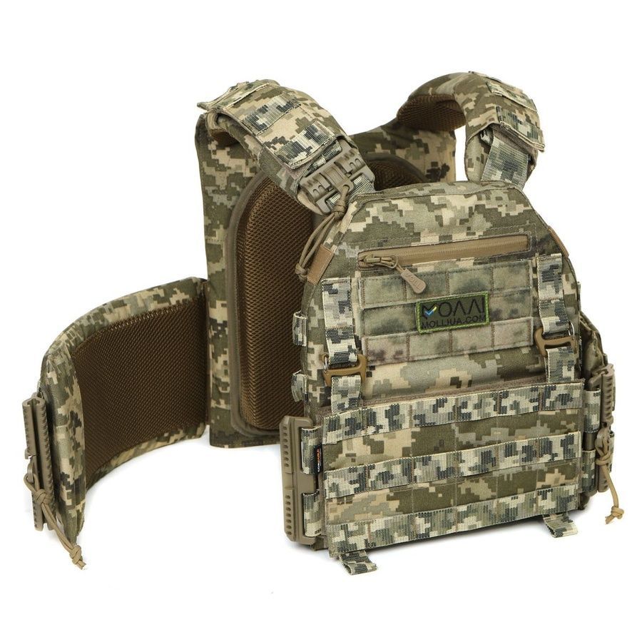 Плитоноска МІЦЬ 3.0 піксель з функцією швидкого скидання (PLATE CARRIER) MOLLI фото