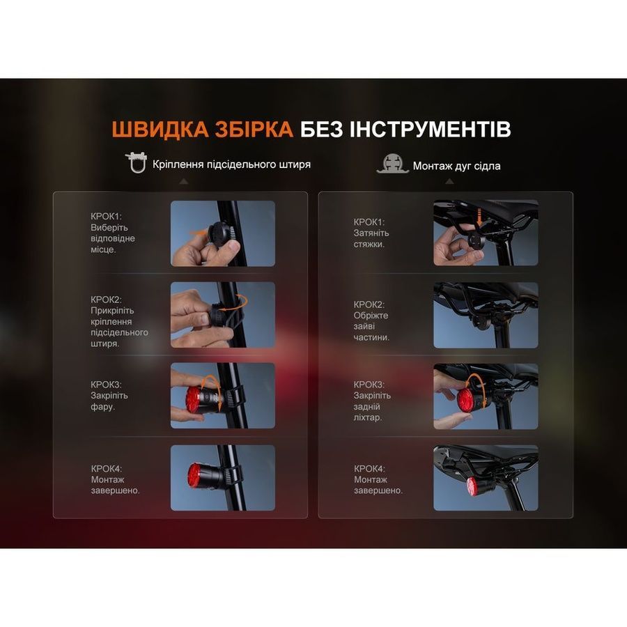 Велофара задня Fenix BC06R фото