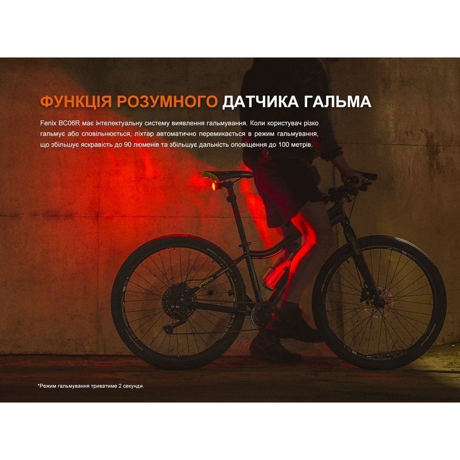 Велофара задня Fenix BC06R фото