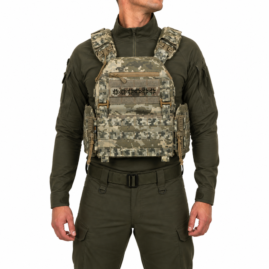 Плитоноска МИЦЬ 3.0 пиксель с функцией быстрого сброса (PLATE CARRIER) МОЛЛИ фото