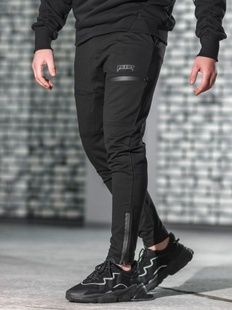 Брюки спортивні BEZET Techwear чорний фото