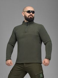 Чоловіча тактична флісова кофта Frostline хакі BEZET фото