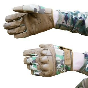 Рукавиці тактичні Mechanix M-Pact 3 з кісточками Мультикам XXL фото