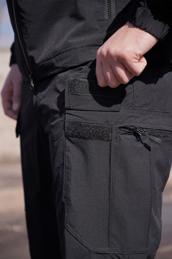Тактический костюм Tactical Flex Pro FS (4WStretch) Черный (куртка и брюки) фото
