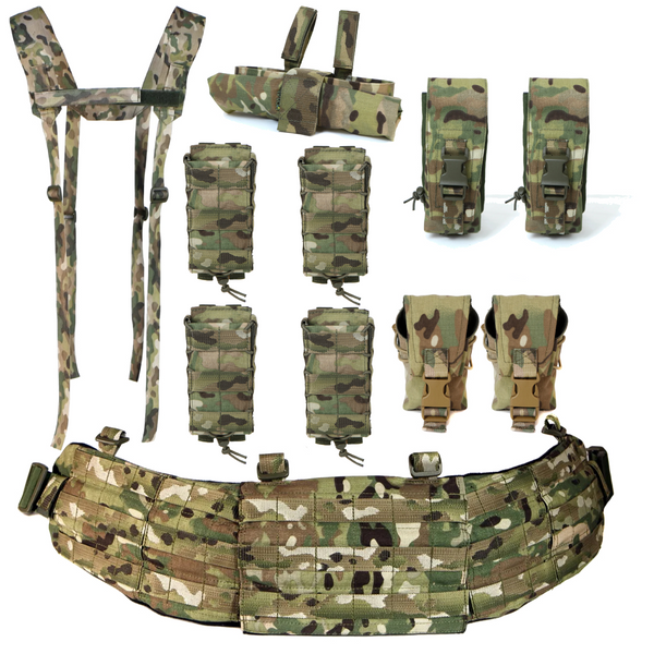 Тактичний комплект War Belt (Варбелт) Мультикам МОЛЛІ фото