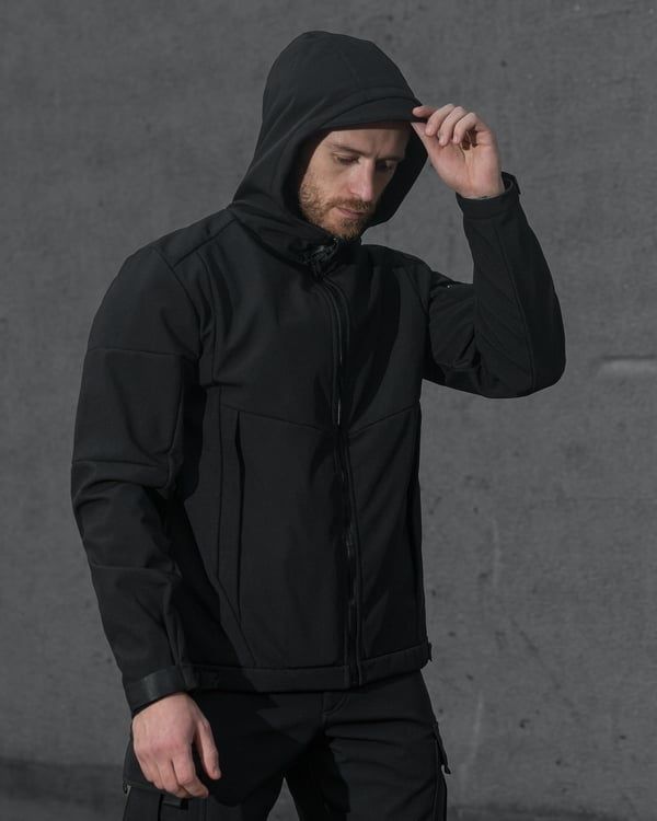 Куртка Softshell BEZET Робокоп 2.0 чорний фото