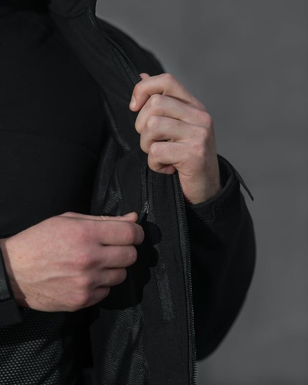 Куртка Softshell BEZET Робокоп 2.0 чорний фото