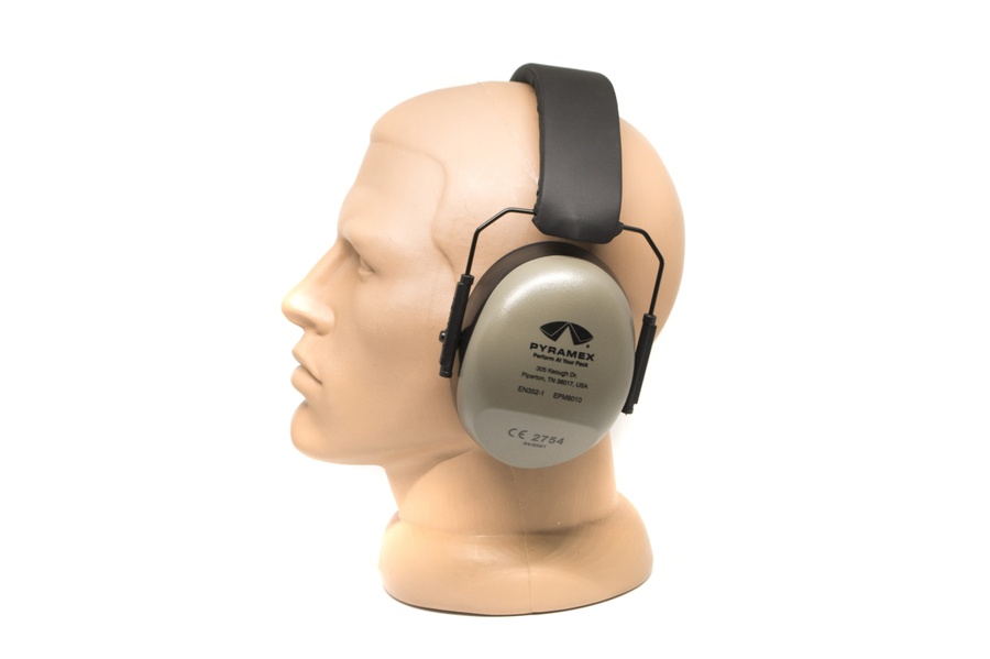 Навушники захисні Pyramex PM8010 (захист SNR 30 dB, NRR 26 dB), бежево-сірі фото