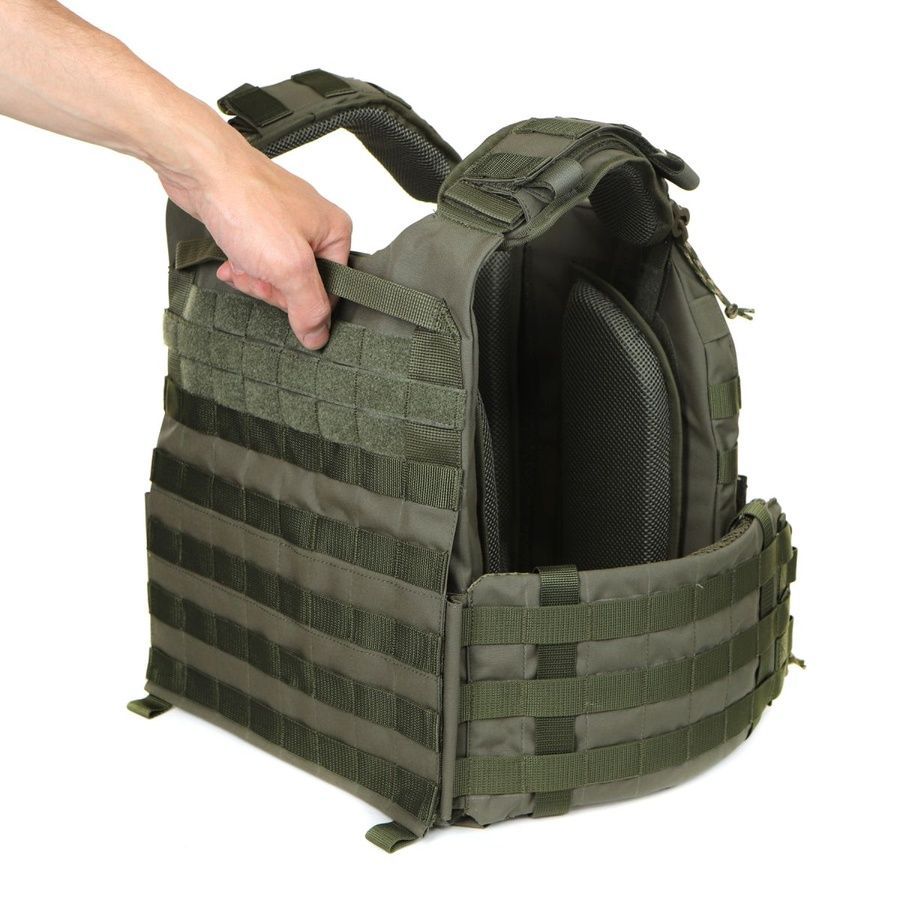 Плитоноска Falcon XL PRO Ranger Green, для збільшених плит 28х36 см, з функцією швидкого скидання MOLLI фото