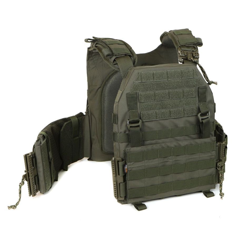 Плитоноска Falcon XL PRO Ranger Green, для збільшених плит 28х36 см, з функцією швидкого скидання MOLLI фото