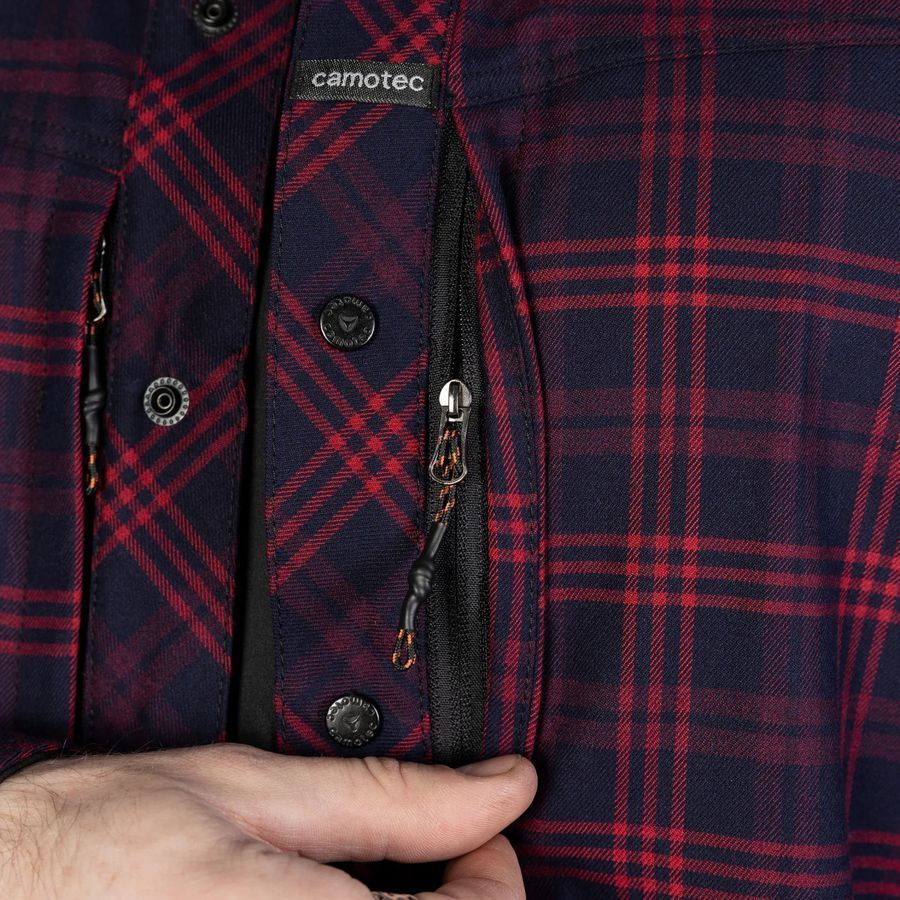Повсякденна сорочка "Тайфун" Red/Navy Camotec фото