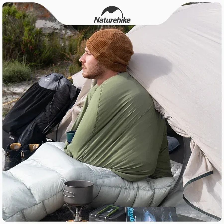 Підкладка для спального мішка Naturehike CNH22SD016, нейлон, сіро-блакитна фото