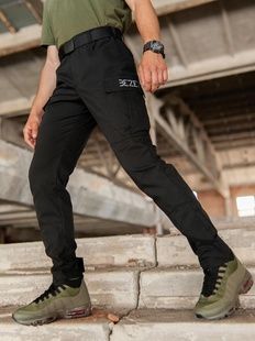 Карго штани BEZET Aviator black'20 фото